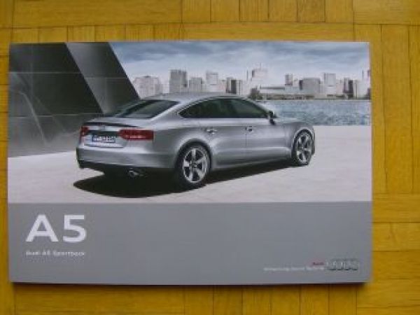 Audi A5 Sportback Prospekt Oktober 2010 +exclusive +s line