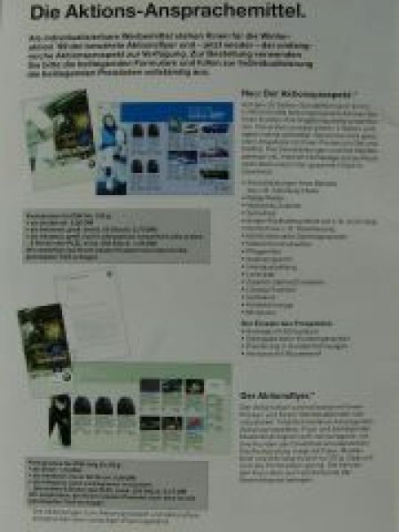 BMW Verkaufsförderung Service/Teile & Zubehör Winteraktion "99