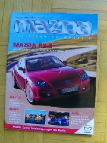 Mazda Winter 2003 Nr.4 Mazda3, RX-8,MPV,6 Poster NEU