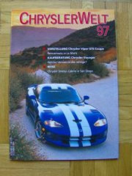 Chrysler Welt 97,Nr.1 Viper GTS Coupè, Stratus Cabrio, Voyager