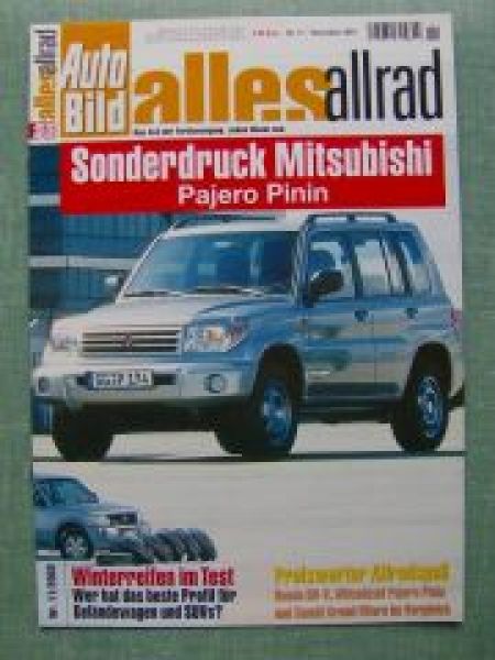 Auto Bild alles allrad 11/2003 Mitsubishi Pajero Pinin