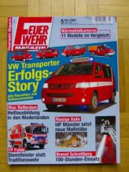 Feuerwehr Magazin 5/2008 VW T1 T2 T3 T4 T5 Transporter