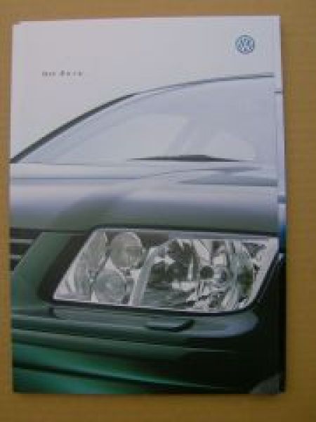 VW Bora +V6 4Motion Oktober 2000 Prospekt NEU