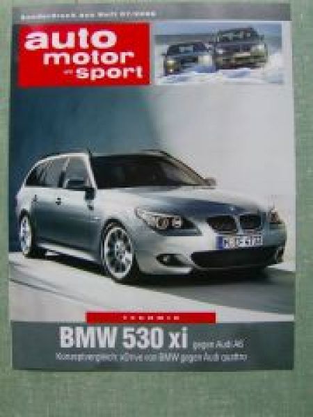 AMS 7/2006 BMW 530xi E61 Touring vs. Audi A6 quattro