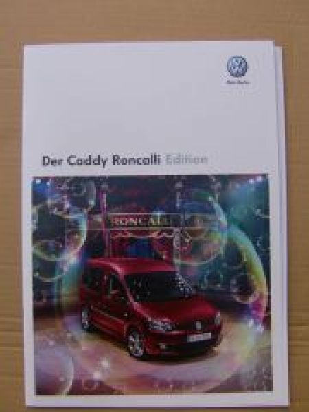 VW Caddy Roncalli Edition Prospekt März 2011 NEU