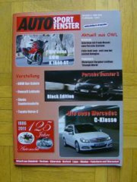 Auto Sport Fenster 3/2011 Boxster S Black Edition,K1600 GT
