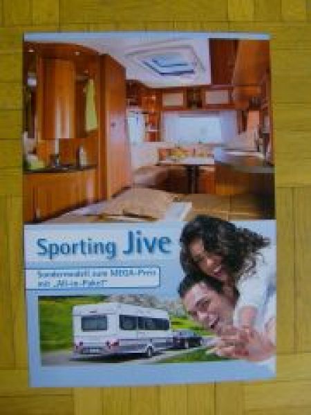 Hymer Sporting Jive Prospektblatt NEU