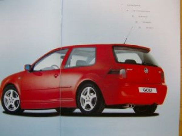 VW Golf4 Zubehör Prospekt Juni 1998