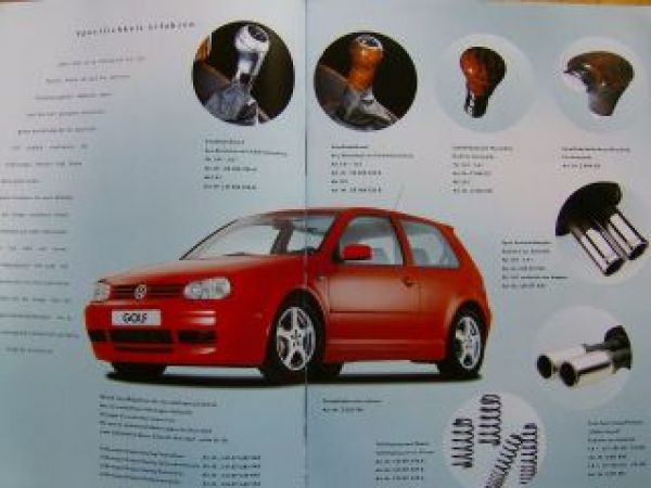 VW Golf4 Zubehör Prospekt Juni 1998