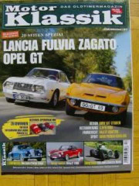 Motor Klassik 12/2005 Lancia Fulvia Zagato, Opel GT, Volvo P1800