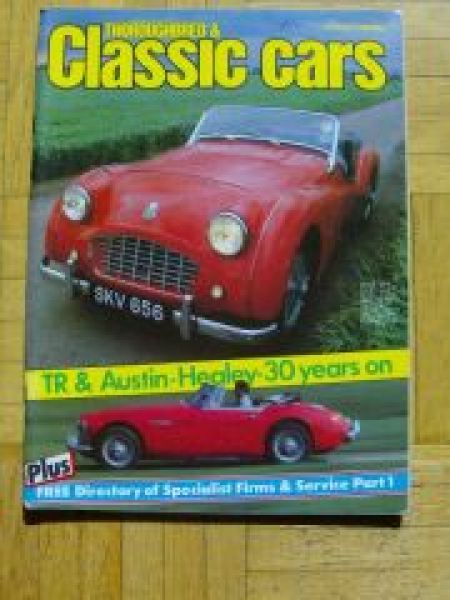 Thoroughbred & Classic Cars 8/1983 TR & Austin Healey 30years on