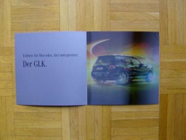 Mercedes Benz GLK Hologramm A5 Format NEU