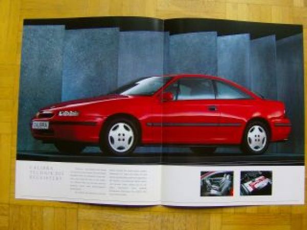 Opel Calibra 2.0i +16V Großformat Prospekt A3 September 1989