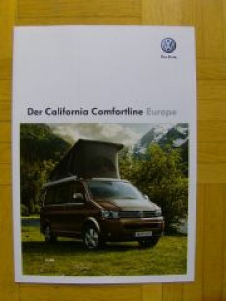 VW T5 California Comfortline Europe August 2010 NEU