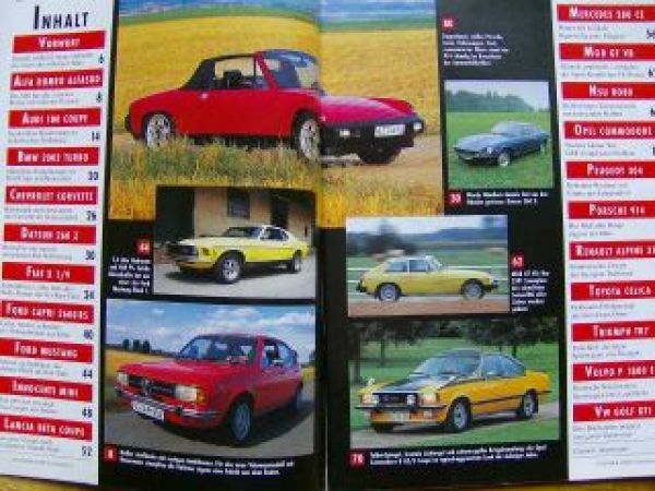 Markt Sonderheft Nr.18 1996 Kultauts der 70iger P1800,Alpine 310