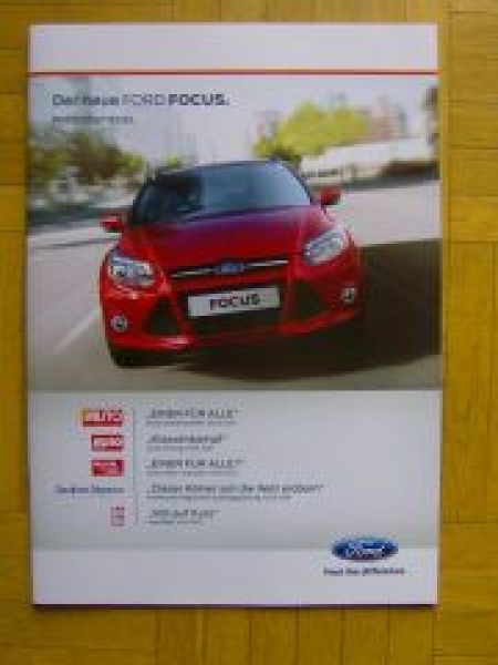 Ford Focus Pressespiegel 2011 NEU