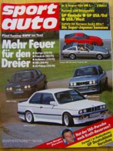 sport auto 8/1984 BMW AT-Pickup E30, Hartge, RX-7, Silvia