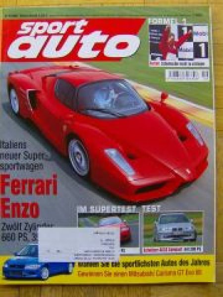 sport auto 9/2002 Schnitzer ACS3 Comapct E46,Ferrari Enzo