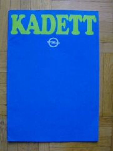 Opel Kadett D +SR +Caravan August 1979 +Farben/Polster