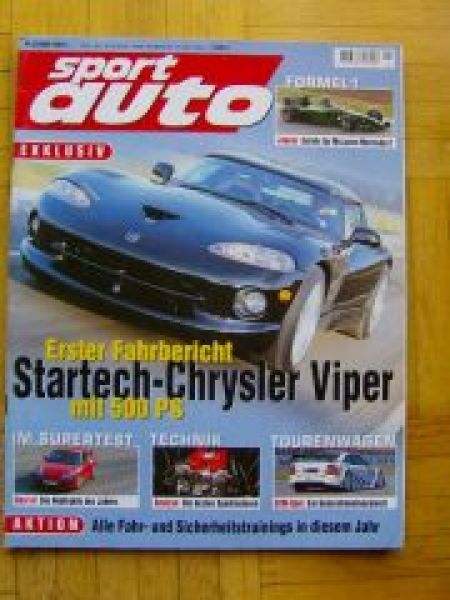 sport auto 2/2000 Startech Viper, Heico T4, CL55AMG