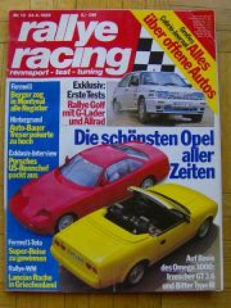 rallye racing 13/1988 Irmscher GT3.6 vs. Bitter Type III