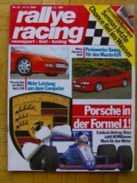 rallye racing 24/1989 Porsche 944, Mazda 626 Ossenschmidt