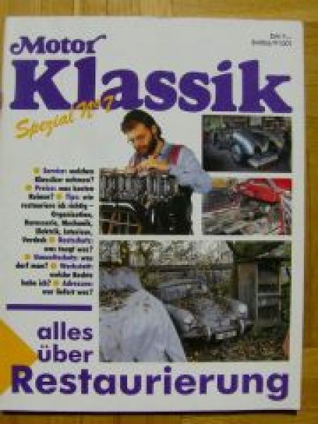 Motor Klassik Spezial Nr.7 Restaurierung Alfa 1900, VW Käfer
