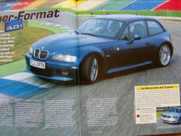 sport auto 4/2001 Speedster vs. Elise, BMW Z3 Coupè 3.0