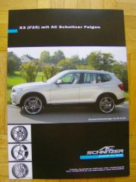 AC Schnitzer BMW X3 F25 April 2011 +Preisliste NEU