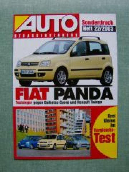 Auto Straßenverkehr 22/2003 Fiat Panda gegen Cuore Twingo