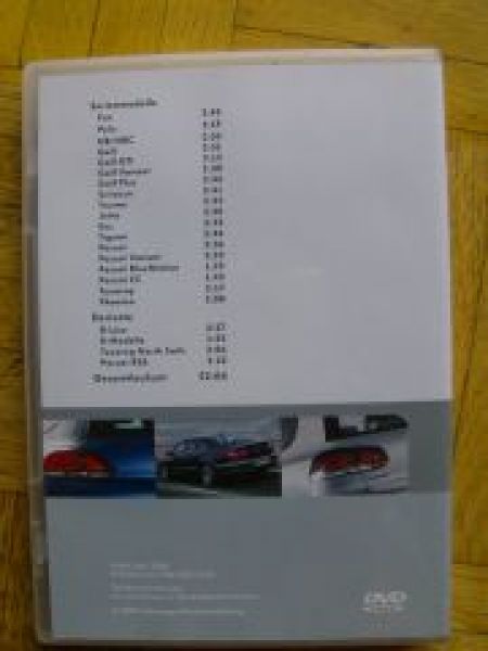 VW Produktfilme Fox Polo Golf Scirocco Touran Jetta Eos Tiguan