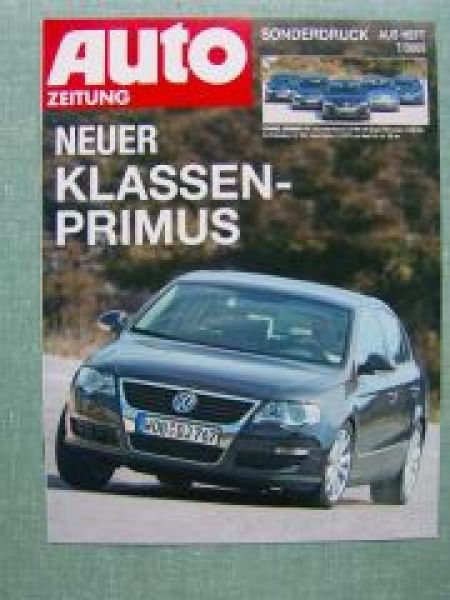 Auto Zeitung 7/2005 VW Passat 20TDi gegen C220CDi Mondeo 2.2TDCi