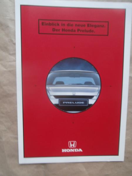 Honda Prelude 2.0i 98kw 2.2i VTEC 136kw Vorabinformation Katalog Oktober 1996