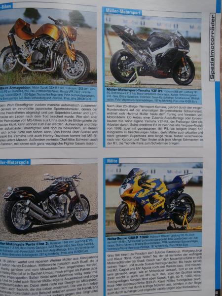 Motorrad Katalog 2005 alle Bikes in Deutschland Tuningbikes,Reifentest,Sportbikes,Scooter
