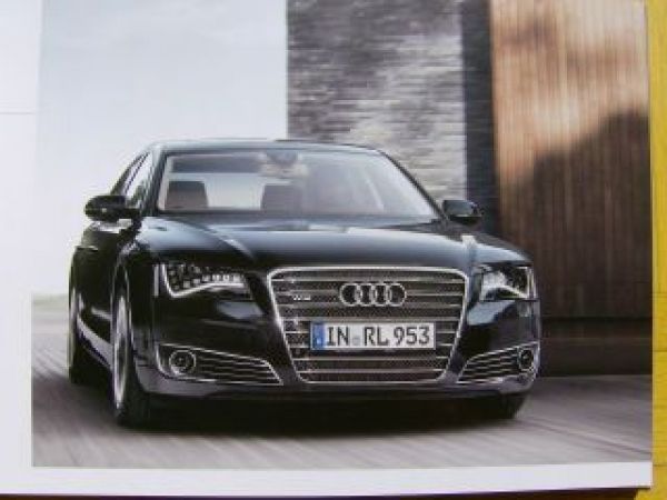 Audi A8 +L +L W12 Buch April 2011 NEU D4/4H