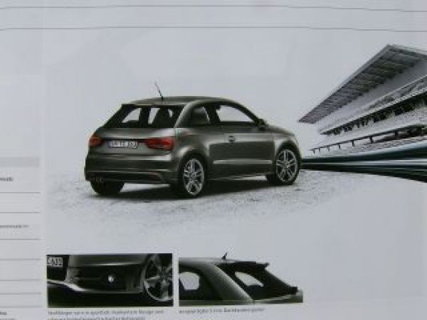 Audi A1 Attraction Ambition Prospekt April 2011 NEU