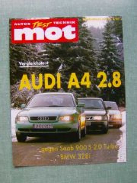 mot 5/1997 Audi A4 2.8 gegen Saab 900 S 2.0Turbo BMW 328i E36