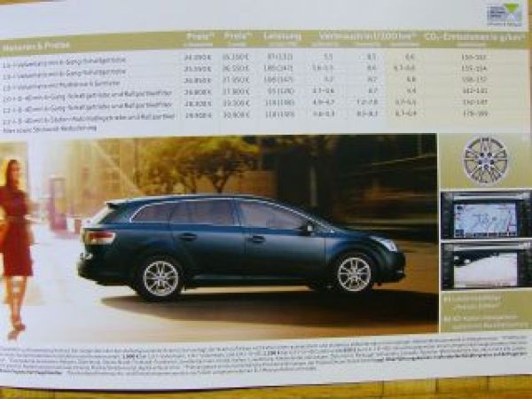 Toyota Avensis Edition Prospekt März 2011 NEU