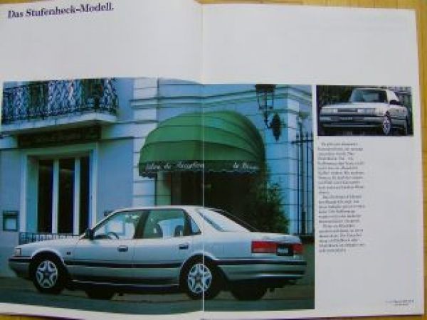 Mazda 626 LX, GLX, G T Prospekt November 1988 GD GV