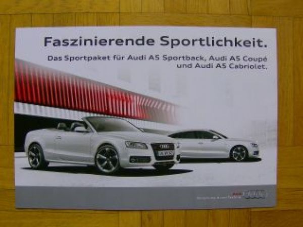 Audi A5 Sportback Coupè Cabriolet Sportpaket Januar 2011