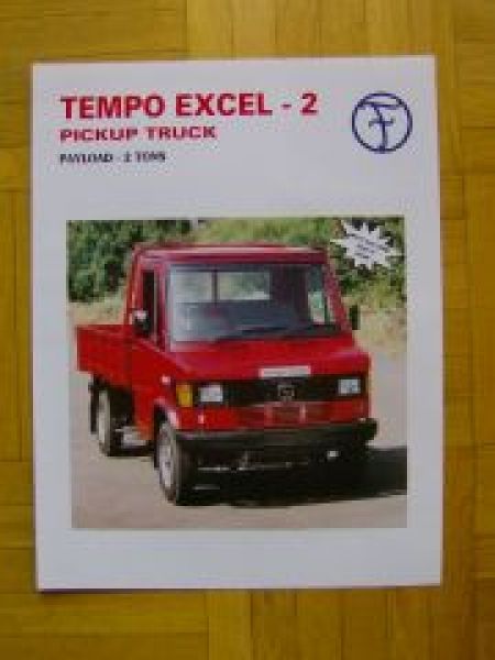 Tempo Excel 2 Pickup Truck Prospektblatt