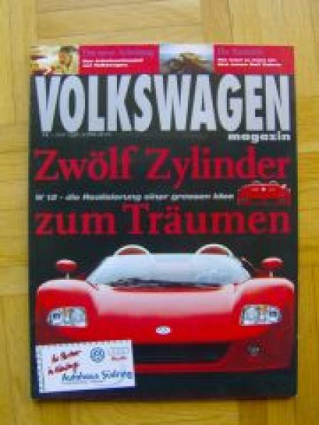 Volkswagen magazin Nr.1,Juli 1998 W12 Roadster, Lupo Cup