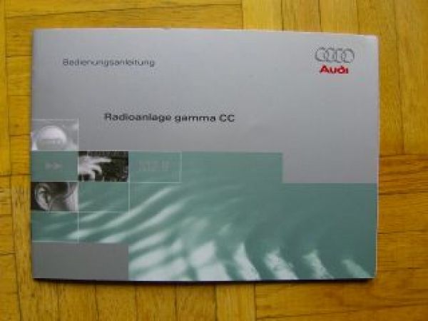 Audi Radioanlage gamma CC Juli 1996 Rarität