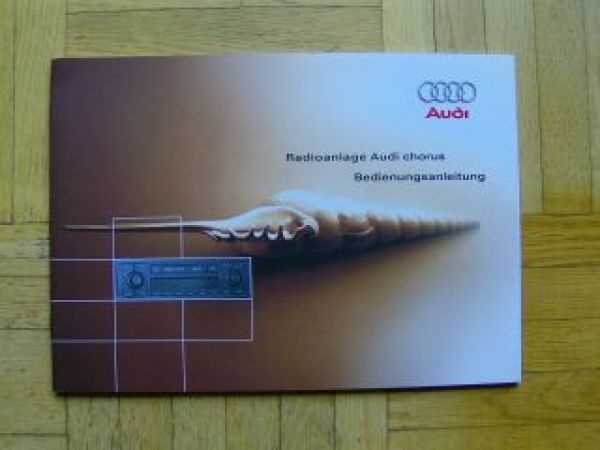 Audi chrous Bedienungsanleitung Mai 2001 Rarität