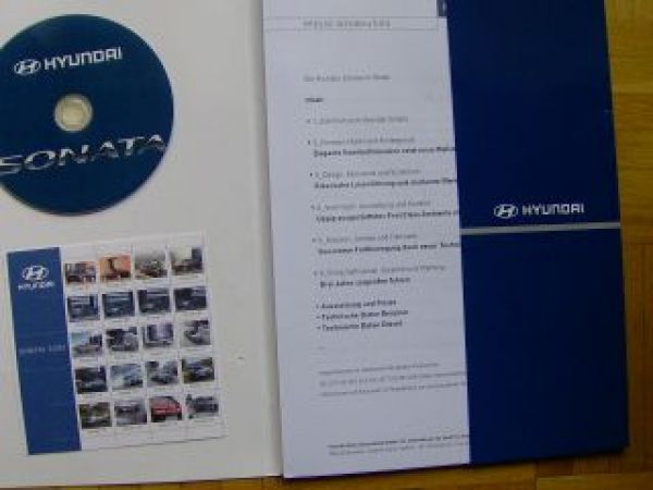 Hyundai Sonata 2005 Pressemappe +CD