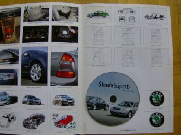 Skoda Superb Pressefotos +CD +Historie Oktober 2006
