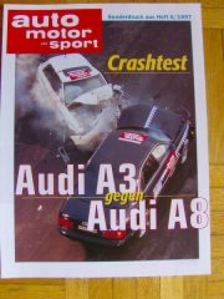 AMS 6/1997 Audi A3 gegen A8 Crashtest Sonderdruck