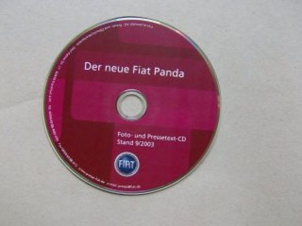 Fiat Panda Presse CD Text +Fotos September 2003