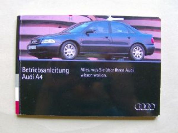 Audi A4 Limousine September 1994 Rarität