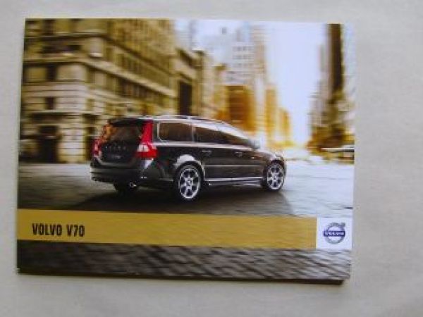 Volvo V70 +R Design Oktober 2010 Prospekt NEU